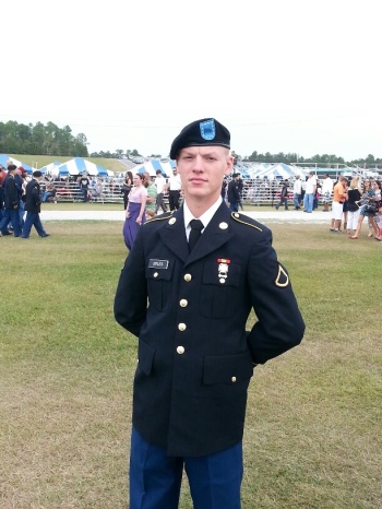 Patrick in dress blues-Graduation