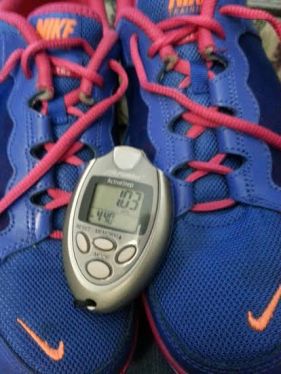 Sneakers and Pedometer